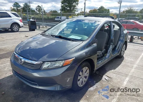 2012 Honda Civic Lx from USA, damaged, VIN 19XFB2F52CE054379